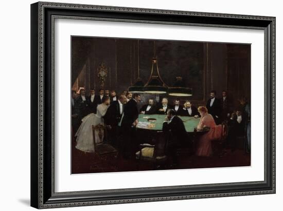 Salle de Jeu, 1889-Jean Béraud-Framed Giclee Print