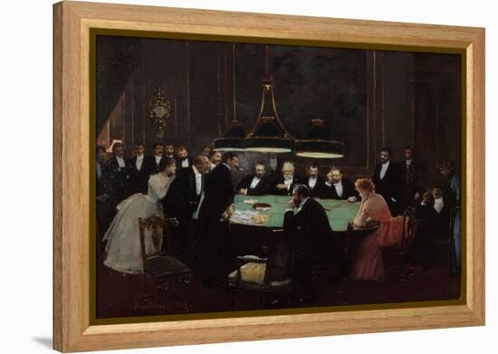 Salle de Jeu, 1889-Jean Béraud-Framed Premier Image Canvas