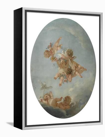 Salle du Conseil : Les Quatre saisons, le Printemps Plafond-Francois Boucher-Framed Premier Image Canvas