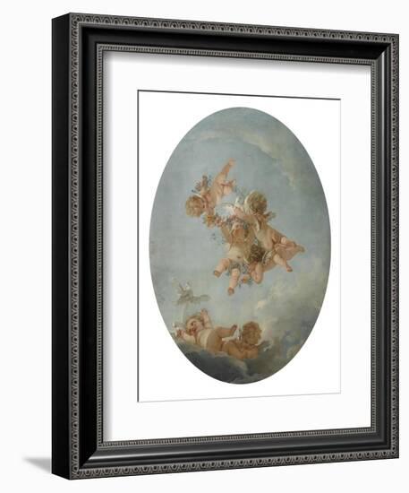 Salle du Conseil : Les Quatre saisons, le Printemps Plafond-Francois Boucher-Framed Giclee Print
