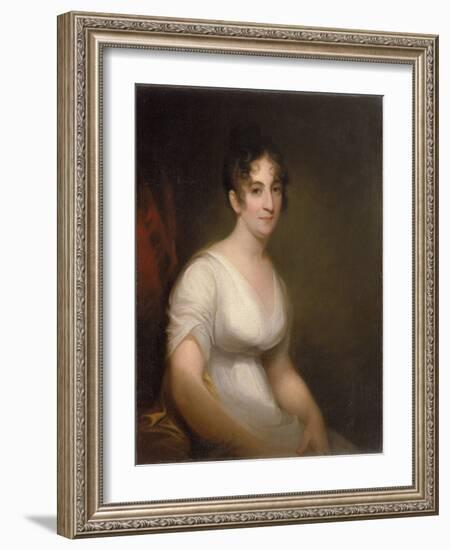 Sally Etting  Jeune Femme a La Mode Romaine Peinture De Thomas Sully (1783-1872) - 1808 - Oil on C-Thomas Sully-Framed Giclee Print