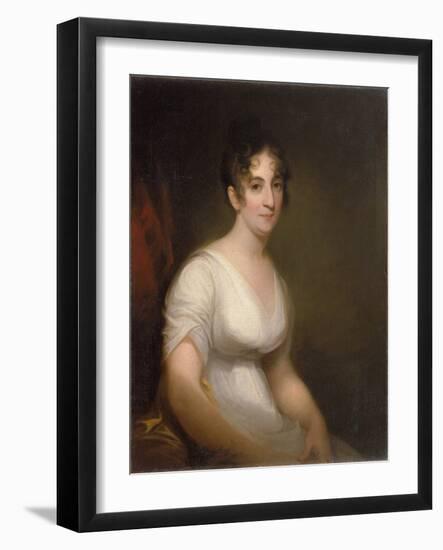 Sally Etting  Jeune Femme a La Mode Romaine Peinture De Thomas Sully (1783-1872) - 1808 - Oil on C-Thomas Sully-Framed Giclee Print