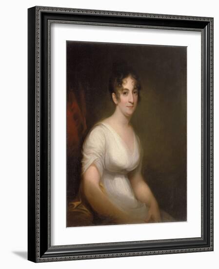 Sally Etting  Jeune Femme a La Mode Romaine Peinture De Thomas Sully (1783-1872) - 1808 - Oil on C-Thomas Sully-Framed Giclee Print