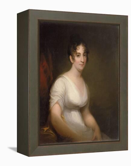 Sally Etting  Jeune Femme a La Mode Romaine Peinture De Thomas Sully (1783-1872) - 1808 - Oil on C-Thomas Sully-Framed Premier Image Canvas