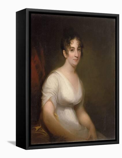 Sally Etting  Jeune Femme a La Mode Romaine Peinture De Thomas Sully (1783-1872) - 1808 - Oil on C-Thomas Sully-Framed Premier Image Canvas