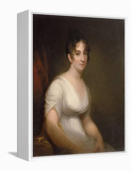 Sally Etting  Jeune Femme a La Mode Romaine Peinture De Thomas Sully (1783-1872) - 1808 - Oil on C-Thomas Sully-Framed Premier Image Canvas