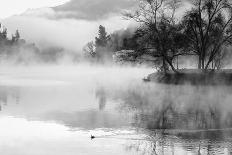 Fog on the Lake 2-Sally Linden-Framed Photographic Print