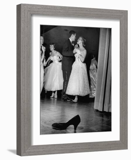 Sally Nyvall and Dick Gaudette Improvise on Dance Floor while Sue Nyvall Gazes at Mike Murphy-Grey Villet-Framed Photographic Print