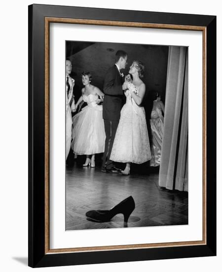 Sally Nyvall and Dick Gaudette Improvise on Dance Floor while Sue Nyvall Gazes at Mike Murphy-Grey Villet-Framed Photographic Print