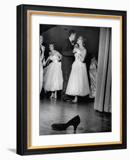 Sally Nyvall and Dick Gaudette Improvise on Dance Floor while Sue Nyvall Gazes at Mike Murphy-Grey Villet-Framed Photographic Print