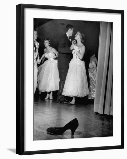 Sally Nyvall and Dick Gaudette Improvise on Dance Floor while Sue Nyvall Gazes at Mike Murphy-Grey Villet-Framed Photographic Print