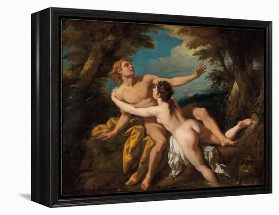 Salmacis and Hermaphroditus (Oil on Canvas)-Jean Francois de Troy-Framed Premier Image Canvas