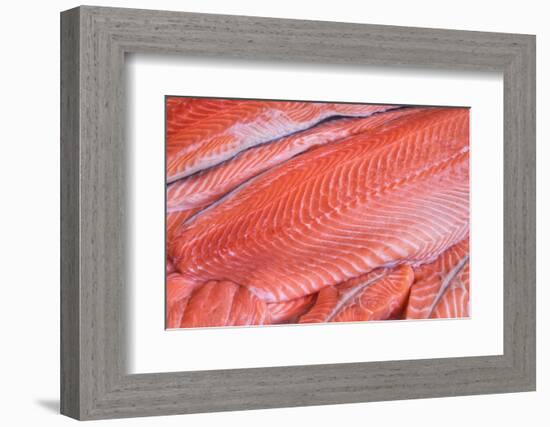 Salmon Fillets for Sale in Fish Market-Jon Hicks-Framed Photographic Print