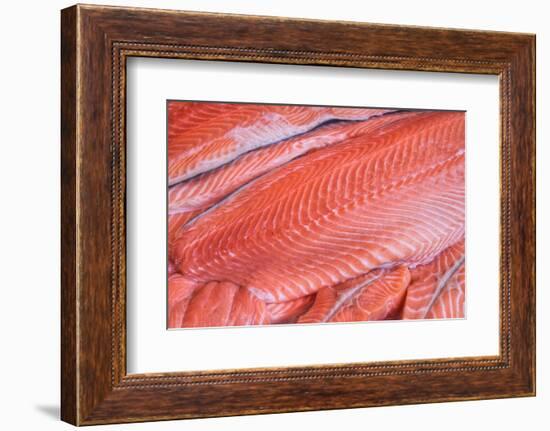 Salmon Fillets for Sale in Fish Market-Jon Hicks-Framed Photographic Print