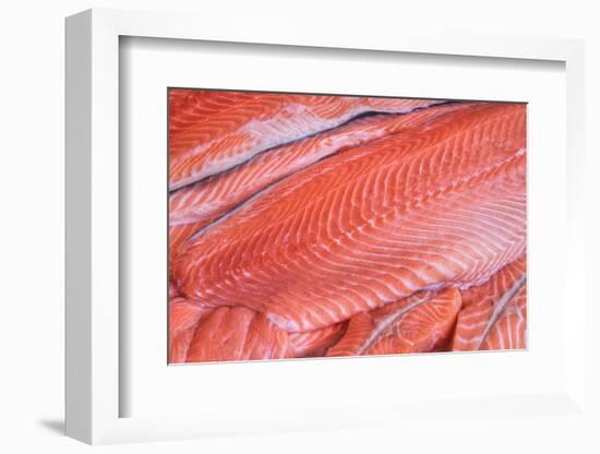 Salmon Fillets for Sale in Fish Market-Jon Hicks-Framed Photographic Print