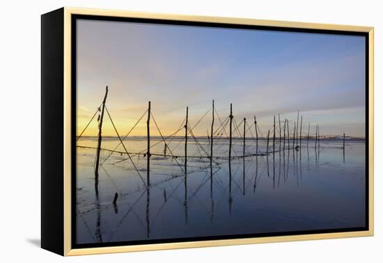 Salmon Fishing Nets, Solway Firth, Near Creetown, Dumfries and Galloway, Scotland, United Kingdom-Gary Cook-Framed Premier Image Canvas