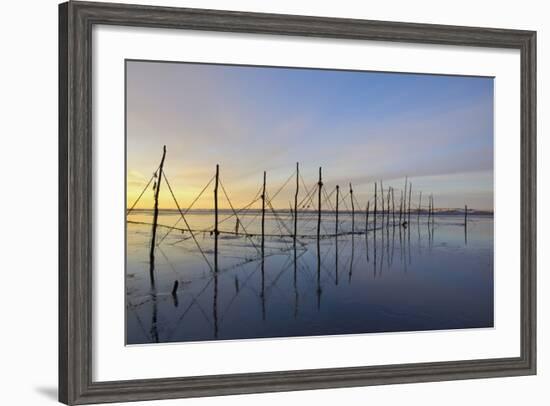 Salmon Fishing Nets, Solway Firth, Near Creetown, Dumfries and Galloway, Scotland, United Kingdom-Gary Cook-Framed Photographic Print