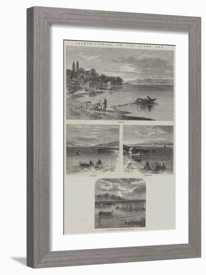Salmon-Fishing on the River Tay-Richard Principal Leitch-Framed Giclee Print