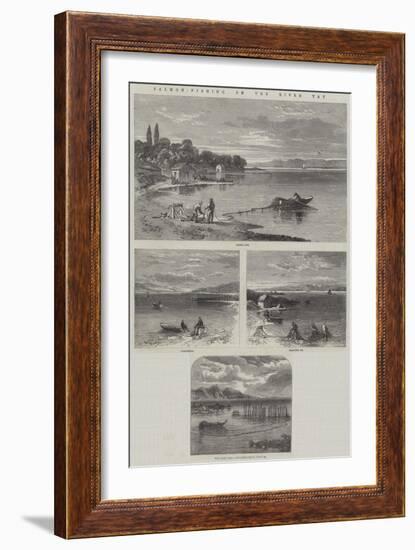 Salmon-Fishing on the River Tay-Richard Principal Leitch-Framed Giclee Print