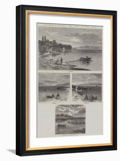 Salmon-Fishing on the River Tay-Richard Principal Leitch-Framed Giclee Print