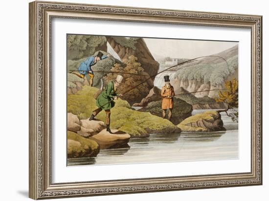 Salmon Fishing-Henry Thomas Alken-Framed Giclee Print