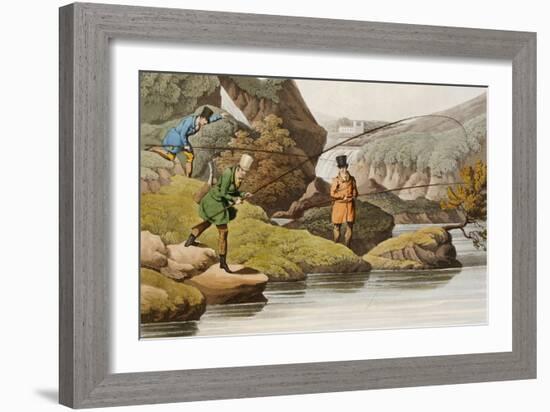 Salmon Fishing-Henry Thomas Alken-Framed Giclee Print