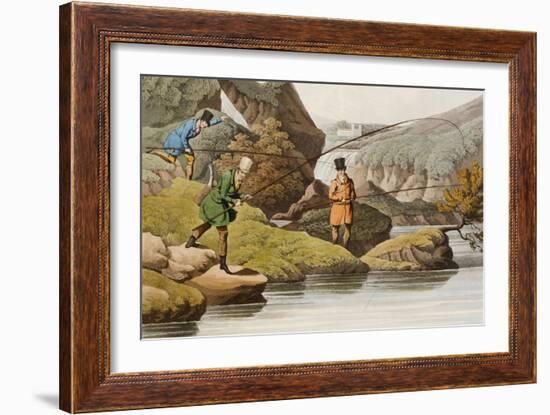 Salmon Fishing-Henry Thomas Alken-Framed Giclee Print