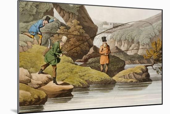 Salmon Fishing-Henry Thomas Alken-Mounted Giclee Print