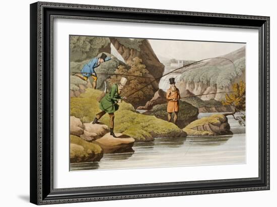 Salmon Fishing-Henry Thomas Alken-Framed Giclee Print