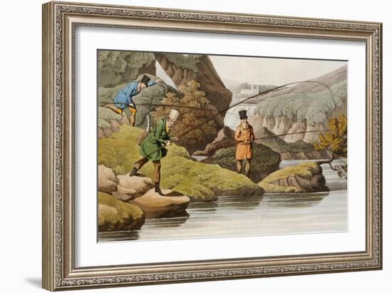 Salmon Fishing-Henry Thomas Alken-Framed Giclee Print