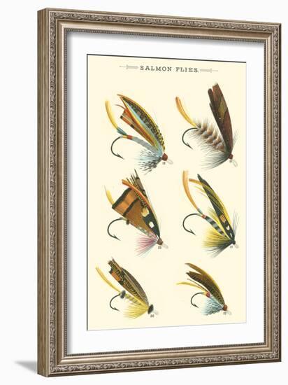 Salmon Flies I-null-Framed Art Print