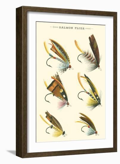 Salmon Flies I-null-Framed Art Print