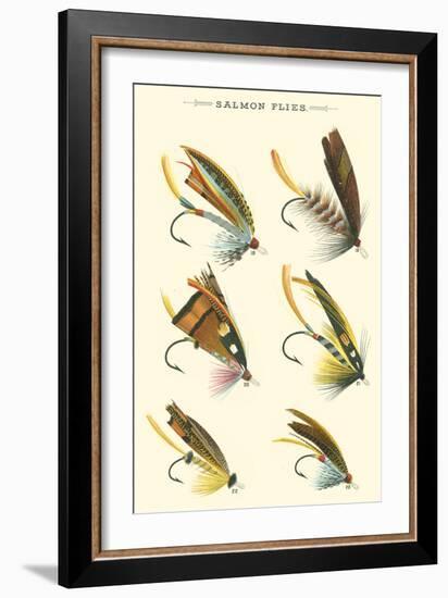 Salmon Flies I-null-Framed Art Print