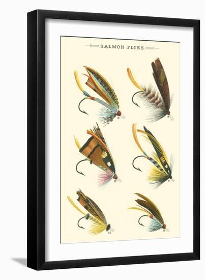 Salmon Flies I-null-Framed Art Print