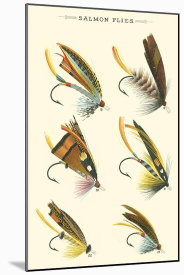 Salmon Flies I-null-Mounted Art Print