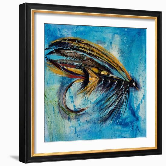 Salmon Fly King-Jodi Monahan-Framed Art Print