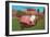 Salmon Golf Cart, Retro-null-Framed Art Print