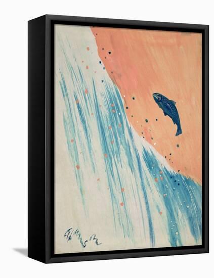 Salmon Leap-George Adamson-Framed Premier Image Canvas