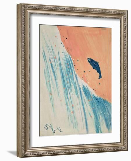 Salmon Leap-George Adamson-Framed Giclee Print