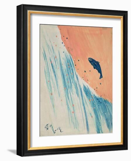 Salmon Leap-George Adamson-Framed Giclee Print