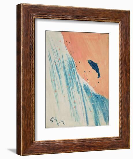 Salmon Leap-George Adamson-Framed Giclee Print