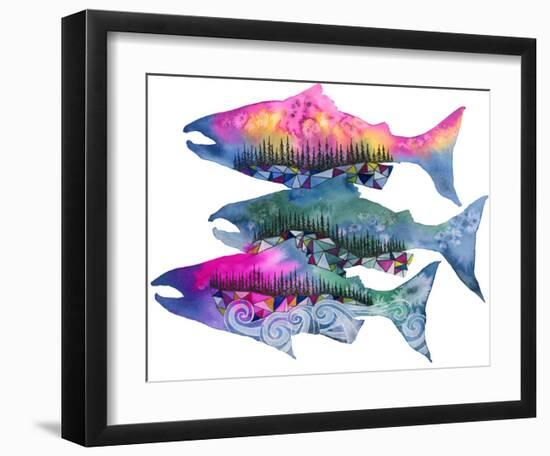 Salmon Season-Jeannine Saylor-Framed Art Print