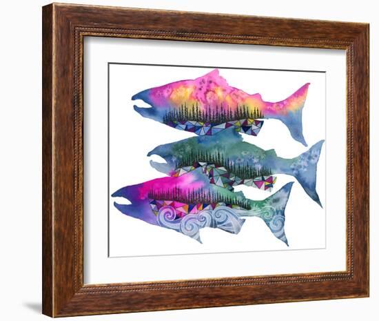 Salmon Season-Jeannine Saylor-Framed Art Print