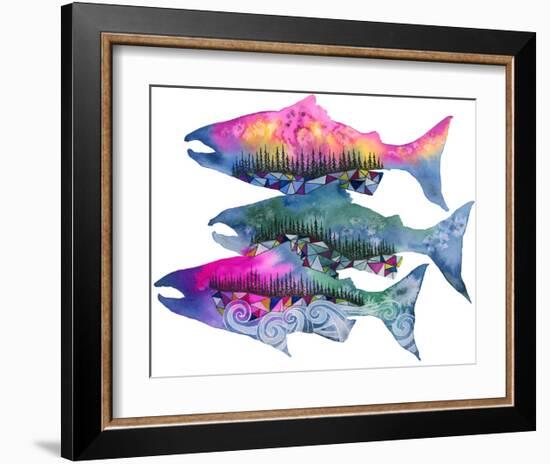 Salmon Season-Jeannine Saylor-Framed Art Print