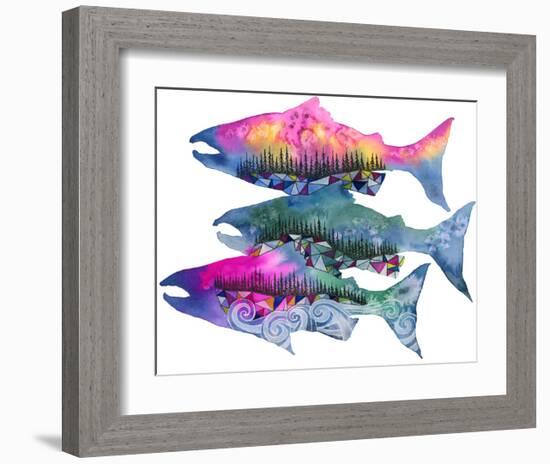 Salmon Season-Jeannine Saylor-Framed Art Print