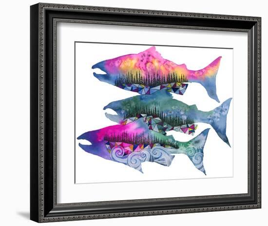 Salmon Season-Jeannine Saylor-Framed Art Print