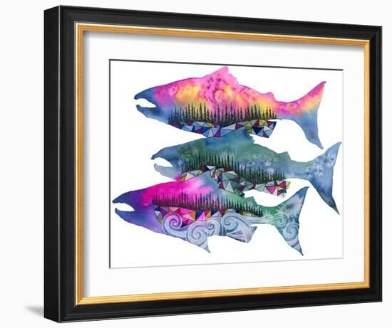 Salmon Season-Jeannine Saylor-Framed Art Print