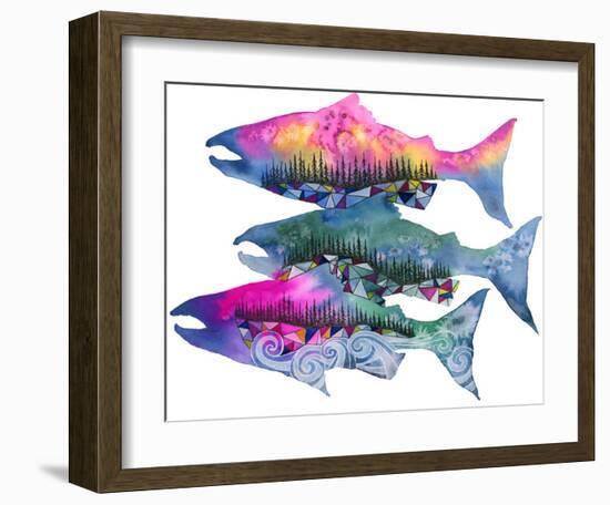 Salmon Season-Jeannine Saylor-Framed Art Print