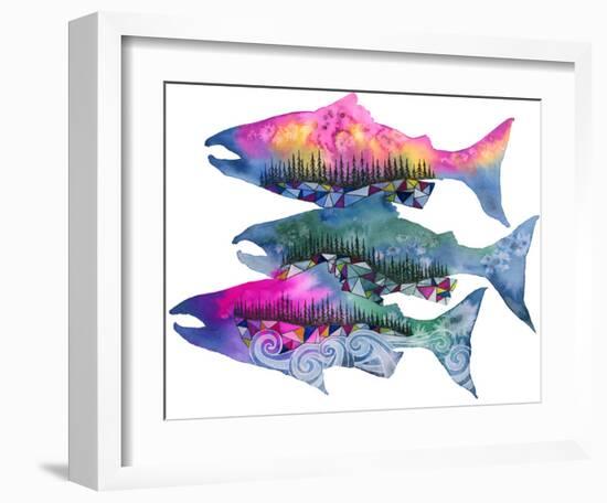 Salmon Season-Jeannine Saylor-Framed Art Print