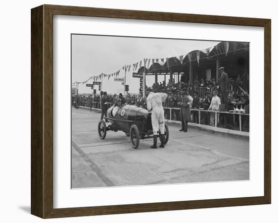 Salmson of M Devaux at the JCC 200 Mile Race, Brooklands, Surrey, 1921-Bill Brunell-Framed Photographic Print